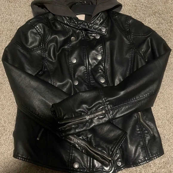 Free People Dawn vegan leather jacket